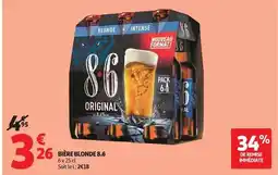 Auchan Supermarché 8.6 - bière blonde offre