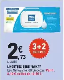E.Leclerc Express Mixa bebé - lingettes bebe offre
