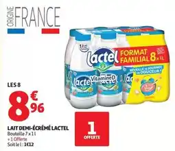 Auchan Supermarché Lactel - lait demi-écrémé offre