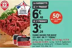 E.Leclerc Express Ferial - viande hachée pur boeuf 15% mat. gr offre