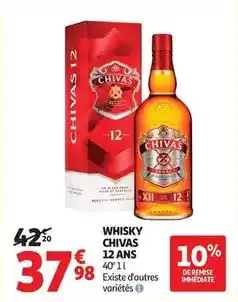 Auchan Supermarché Chivas regal - whisky 12 ans offre