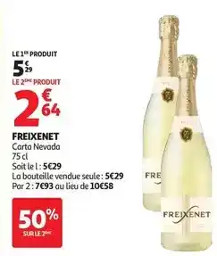 Auchan Supermarché Freixenet - carta nevada offre