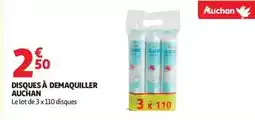 Auchan Supermarché Auchan - disques à demaquiller offre
