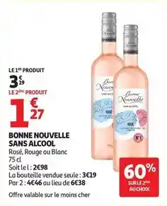 Auchan Supermarché Bonne nouvelle - sans alcool offre
