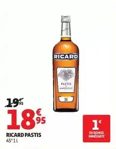 Auchan Supermarché Ricard - pastis offre