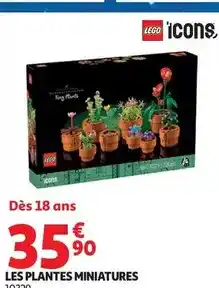 Auchan Supermarché Lego - les plantes miniatures offre