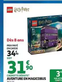 Auchan Supermarché Lego - aventure en magicobus offre