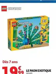 Auchan Supermarché Lego - le paon exotique offre