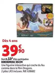 Auchan Supermarché Krokmou 35cm offre