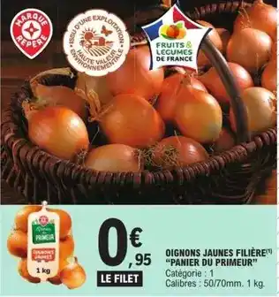 E.Leclerc Express Les panier du primeur - oignons jaunes filière offre