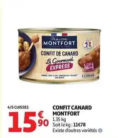 Auchan Supermarché Canard - confit offre