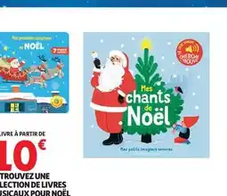 Auchan Supermarché Retrouvez une sélection de livres musicaux pour noël offre