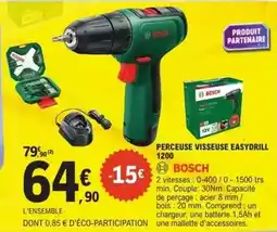 E.Leclerc Bosch - perceuse visseuse easydrill 1200 offre