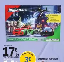 E.Leclerc Majorette - calendrier de l'avent offre