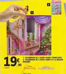 E.Leclerc Avent - calendrier de l'avent princesses offre