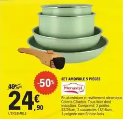 E.Leclerc Menastyl - set amovible 5 pièces offre