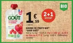 E.Leclerc Good - gourde de fruits bio offre