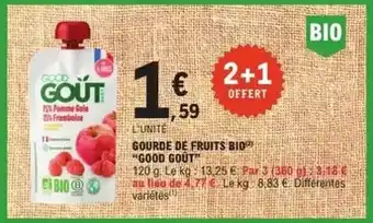 E.Leclerc Good - gourde de fruits bio offre