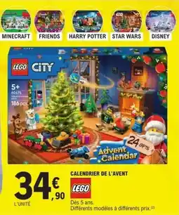 E.Leclerc Lego - calendrier de l'avent offre