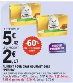 E.Leclerc Purina - aliment pour chat gourmet gold offre