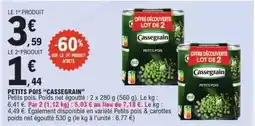 E.Leclerc Cassegrain - petits pois offre