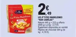 E.Leclerc Les p'tites madeleines offre