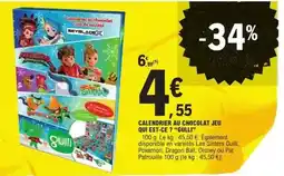 E.Leclerc Société - calendrier au chocolat jeu offre