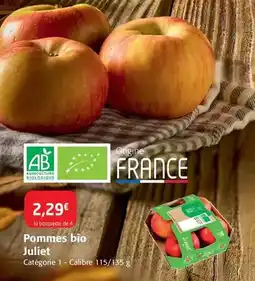 Colruyt Pommes bio juliet offre