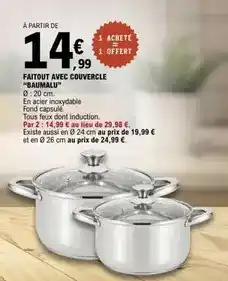 E.Leclerc Baumalu - faitout avec couvercle offre