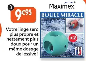 Maximo 2 boules miracle offre