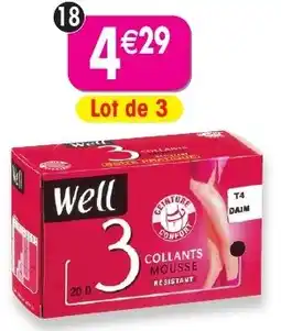 Maximo 3 paires de collants trio well offre