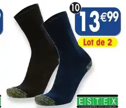 Maximo 2 paires de chaussettes haute résistance estex offre
