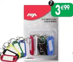 Maximo 12 porte clés offre