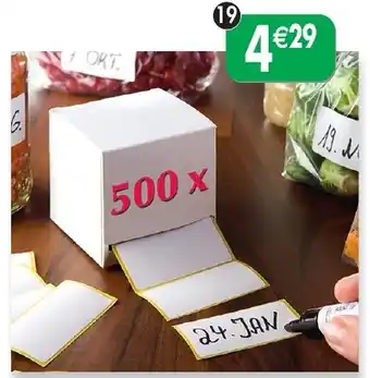 Maximo Distributeur 500 étiquettes offre