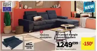 Canape d'angle convertible