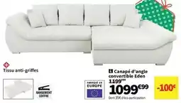 Conforama Eden - canapé d'angle convertible éden offre