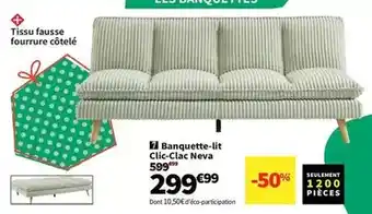 Conforama Banquette-lit clic-clac neva offre
