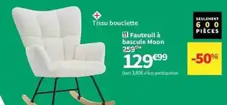Conforama Fauteuil à bascule moon offre