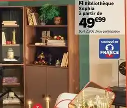 Conforama Bibliothèque sophia à partir de offre