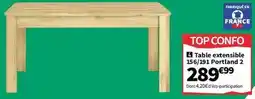 Conforama Portland - table extensible 2 offre