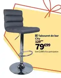 Conforama Tabouret de bar city offre