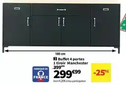 Conforama Buffet 4 portes 1 tiroir manchester offre