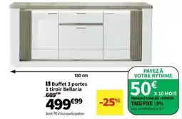 Conforama Total - buffet 3 portes 1 tiroir offre