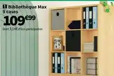 Conforama Bibliothèque max 9 cases offre