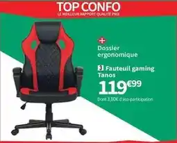 Conforama Fauteuil gaming tanos offre