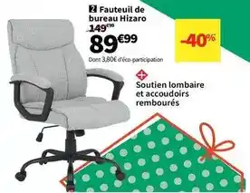 Conforama Fauteuil de bureau hizaro offre