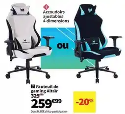 Conforama Fauteuil de gaming altair offre