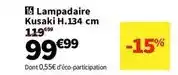 Conforama Lampadaire kusaki h. 134 cm offre