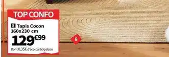 Conforama Tapis cocon offre