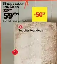 Conforama Tapis rabbit offre